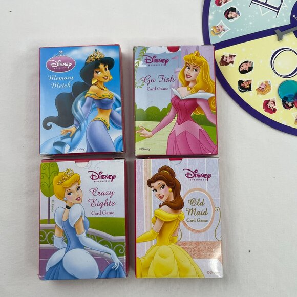 Disney Princess 10 Game Set Board Game Cards Bingo Dominoes Kids Family Gift - Picture 6 of 10